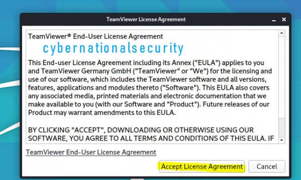teamviewer kali linux